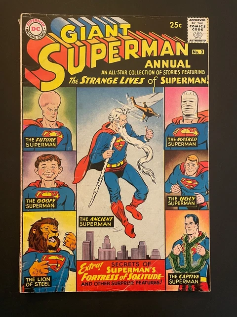 Giant Superman Annual 3 Vol 1 Low Grade 3.0 DC Comic Book D62-67