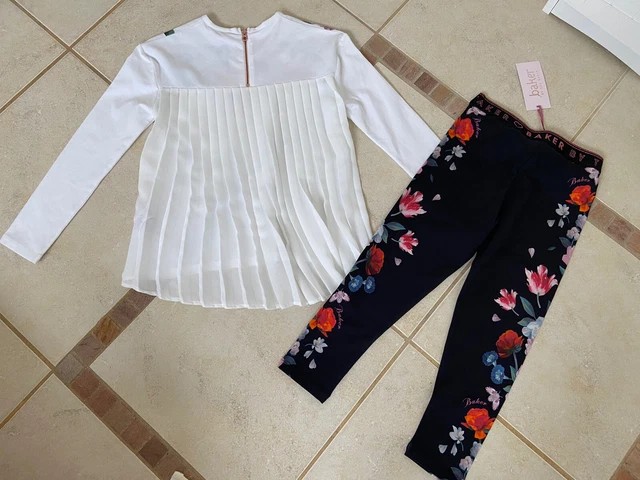 Ted Baker Girls Floral Top Leggings Set 4yr  (3-4yr) BNWT 2