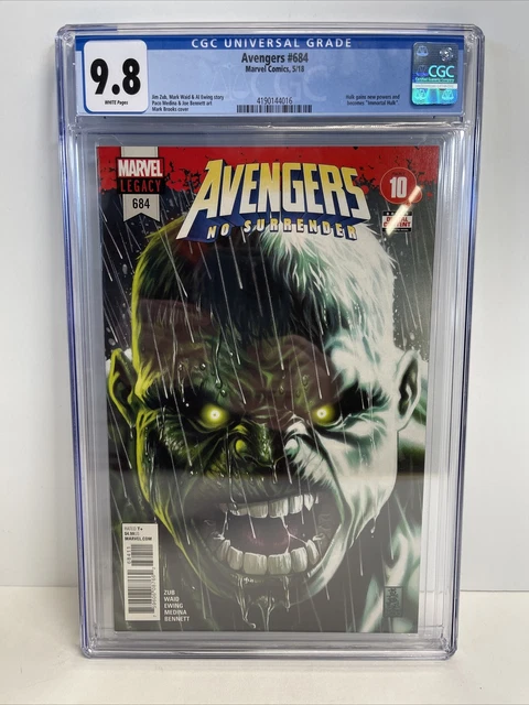 Avengers 684 CGC 9.8 Marvel Comic KEY 1st Immortal Hulk Appearance