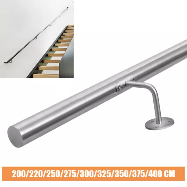 Grooved Cap Stainless Steel Stair Handrail - Staircase Bannister - Wall  Rail Bar