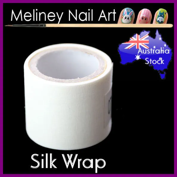 Nail Art Silk Wrap Extension Nails Repair Self Stick Tool With w/o Dispenser Box