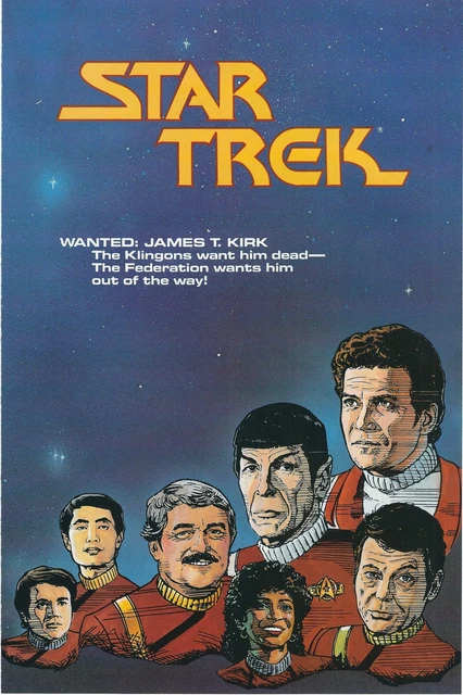 10-Star Trek The Next Generation Dc Comics Promo Flyers 1989 Kirk Picard