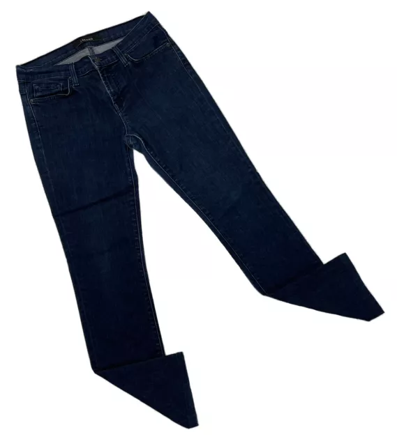 J Brand Jeans Women's Size 28 Eclipse Skinny Mid-Rise Dark Blue Wash Stretch