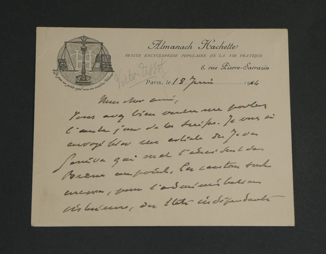 Victor Hugo - Lettre autographe signée - 1870 - Catawiki