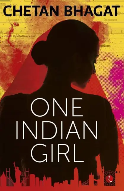 Un Fiction Romanzo Libro Scritta Da Chetan Bhagat " Uno Indiano Girl " (Inglese)