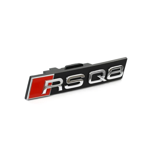SCRITTURA ORIGINALE AUDI RSQ8 griglia radiatore tuning emblema logo ...
