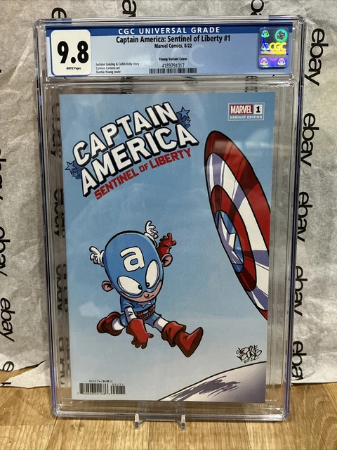 Captain America Sentinel of Liberty #1 2022 Marvel Skottie Young Variant CGC 9.8
