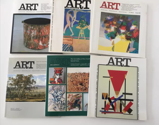 Art and Australia 1980s Visual Fine Arts Design Magazine Bundle Bulk Lot x 6