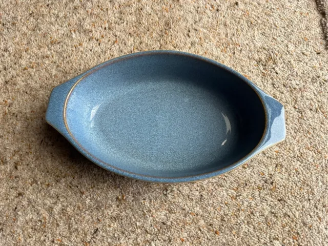 Denby Storm Plum Blue Grey Gratin Dish