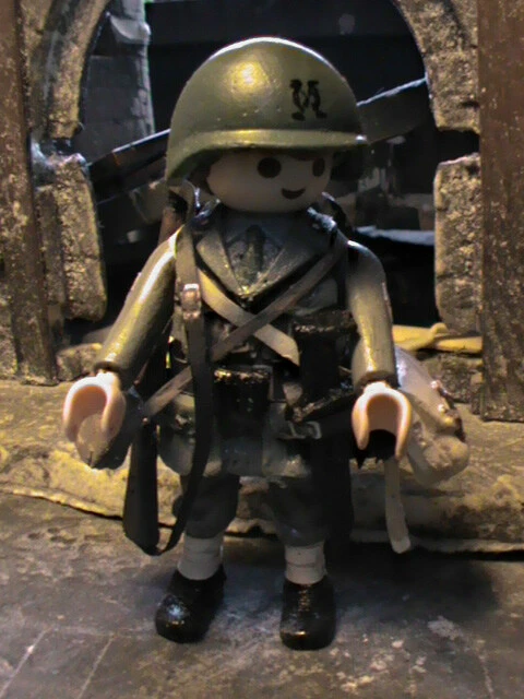 Playmobil Personnalisé – Officier De Grenadier Waffen – Anzio 1944 – REF-0525 BIS