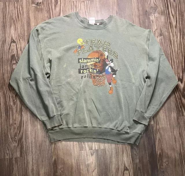 Vintage Looney Tunes Bugs Bunny Basketball Sweatshirt 2XL