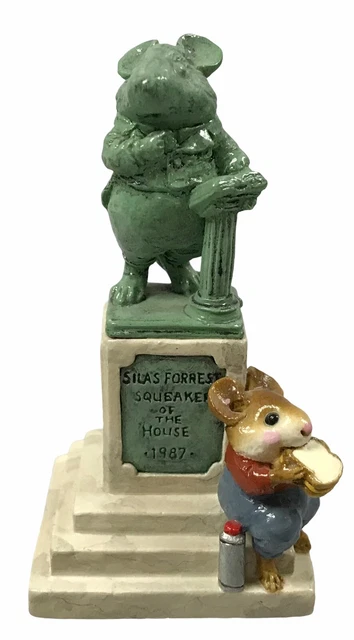 Wee Forest Folk Statue In The Park,1051/2000 Signed William Petersen Retired EUC