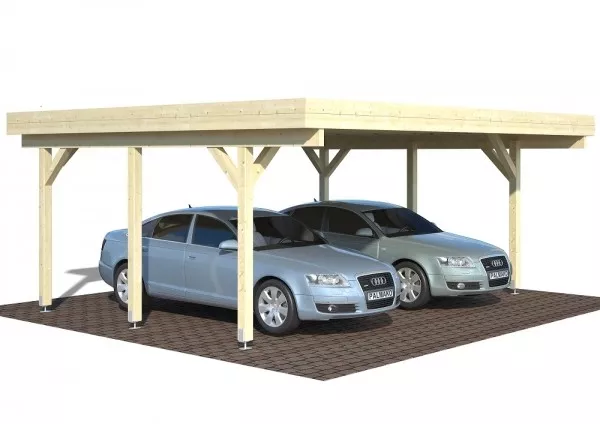 Doppelcarport Karl 20,6 m² Carport 6,00x5,12m Palmako