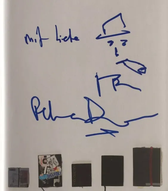 Peter Pete Doherty Signiert Hardcover Zeichnung Original Unterschrift Autogramm