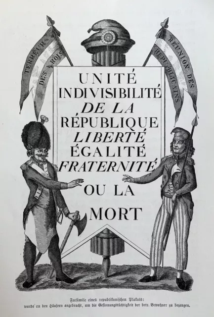 Plakat - tract - Französische Revolution - révolution francaise - Liberté