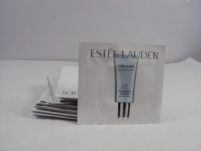 Estee Lauder CyberWhite HD UV Protector Advanced Brightening LOT OF 24 .05oz B18