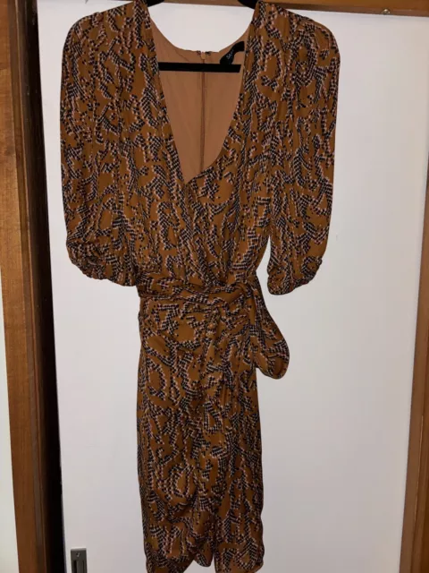 Silk Saba Wrap Dress Size 14