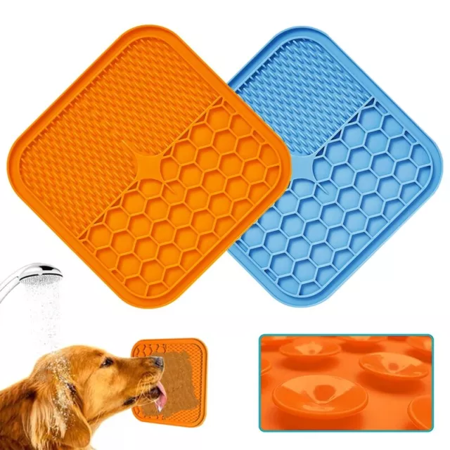 Dog Lick Pad Pet Feeding Mat Slower Feeder Pad Cats Licking Mat Pet Dispen