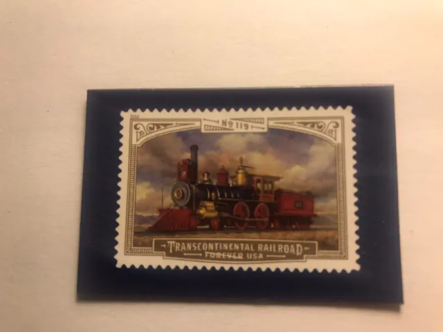 USPS Collector Stamp Magnet - Forever USA - Transcontinental Railroad