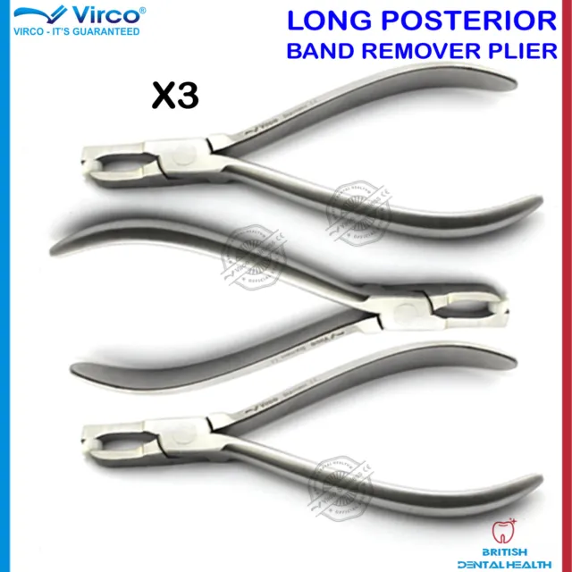 Dentaire Band Remover Pince Support Pince Orthodontique Long Postérieur Pince X3