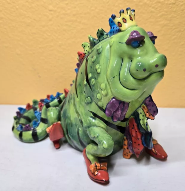 2002 Wonderful Lizard Of Oz by Diane Kwiecien Votive Candle Holder Figurine