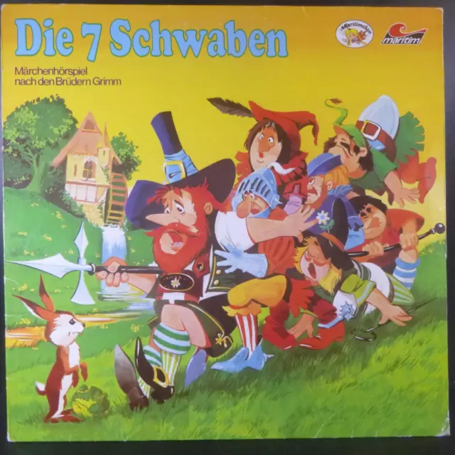 DIE SIEBEN SCHWABEN nach Brüder GRIMM -- 12" VINYL LP VG HÖRSPIEL MARITIM