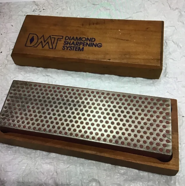 DMT Diamond Sharpening System Fine Whetstone 6” In Wooden Case