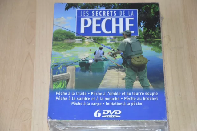 Coffret 6 DVD les secrets de la pêche - Neuf sous blister