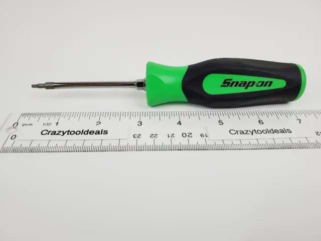 Snap On Tools New SGDTX38BG Green T8 TORX Soft Grip Standard Size Handle USA