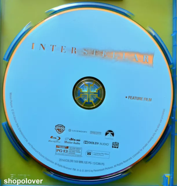 Interstellar (Blu-ray, 2015, 2-Disc-Set) - Unbenutzt - Kein Artwork 2