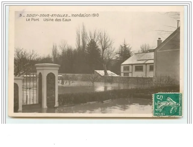 SOISY-SOUS-ETIOLLES Flood 1910 Le Port Usine des Eaux - 841