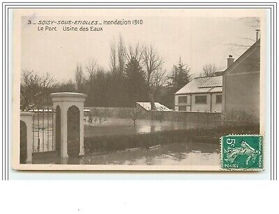 Soisy-sous-Etiolles flood 1910 port water plant - 841