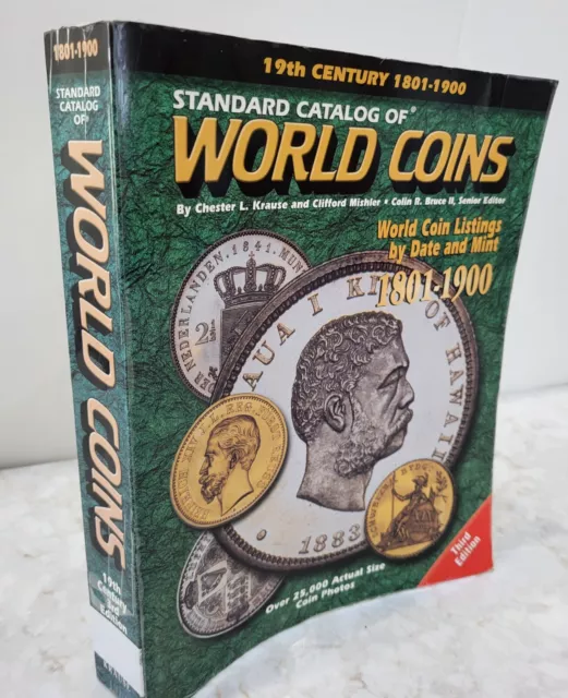 2001. Standard Catalog of World Coins 3rd Edition Book, world coins 1801-1900