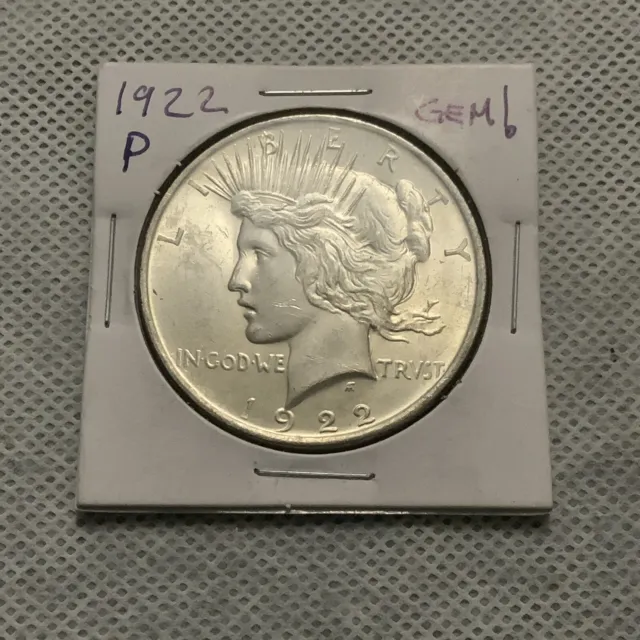 1922 p Silver Peace Dollar 90% silver.