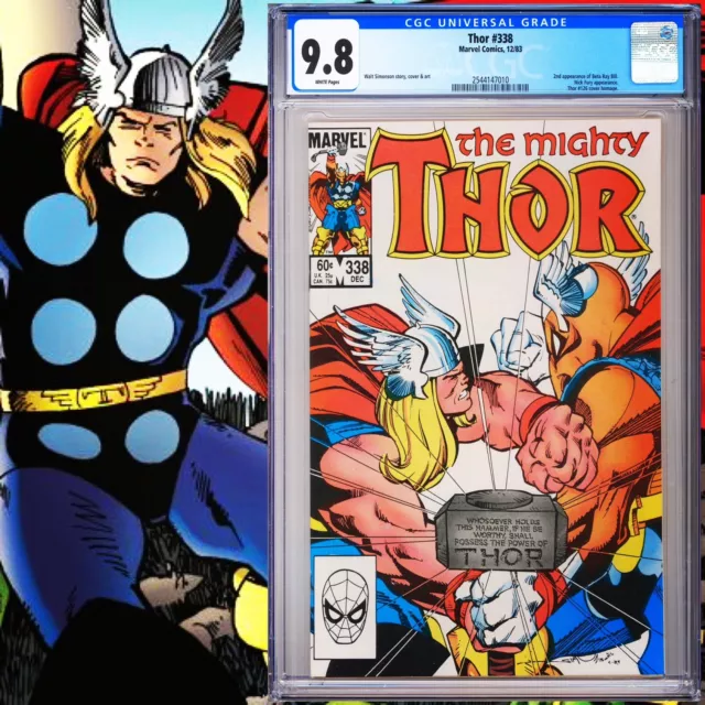 CGC 9.8 Thor #338 2nd Beta Ray Bill White Pages 1983 Walt Simonson