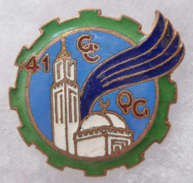Insigne 505° GT GROUPE TRANSPORT 5° DB TRAIN sans attache ORIGINAL émail ancien