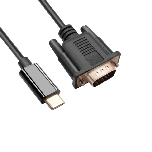 Cavo da USB C a VGA 5,9 piedi/1,8 m, cavo da USB tipo C a VGA, adatto per USB B9X4