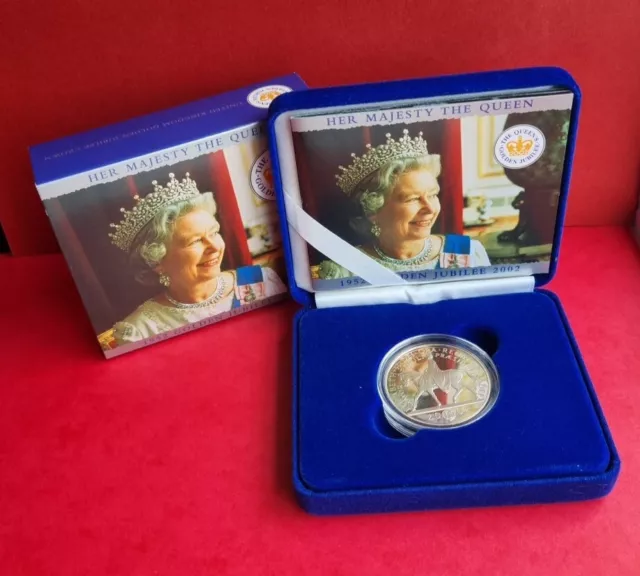 2002 Golden Jubilee Crown - £5 Silver Proof .925 Coin Ref405