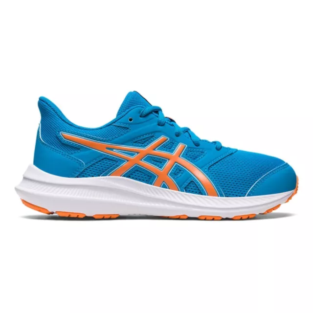 Zapatos ASICS Niño/A Jolt 4GS Azul Con Detalles Naranja 1014A300-400