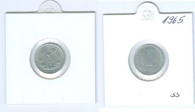 DDR 1 Pfennig 1965 A  sehr schön