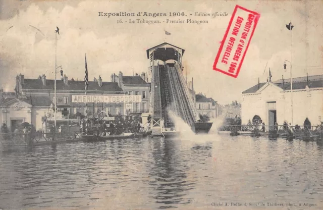 Cpa 49 Exposition D'angers 1906 / Edition Officielle / Le Toboggan / Premier