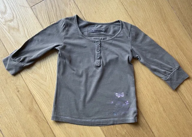 NEXT Girls Green T-shirt - Size 4 Years - Worn Once, Excellent Condition
