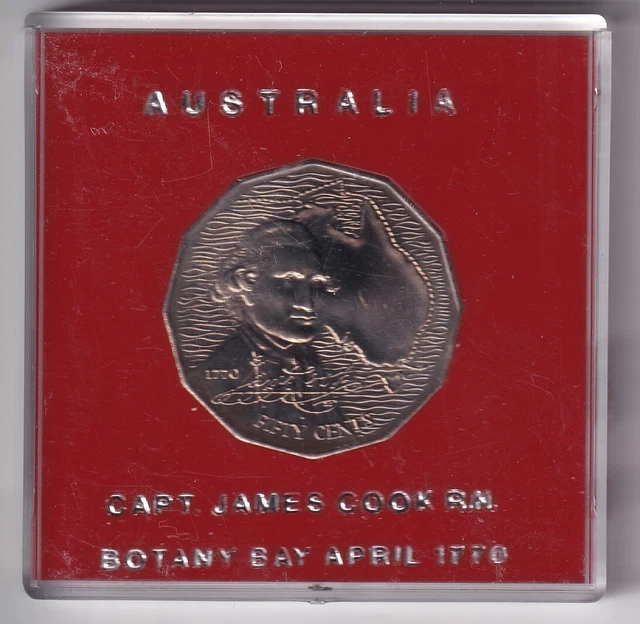 AUSTRALIAN 1970 50 Cent Captain Cook Commemerative Coin In Case .. 3.15 PicClick AUSTRALIAN 1970 50 Cent Captain Cook Commemerative Coin In Case .. 3.15 PicClick
