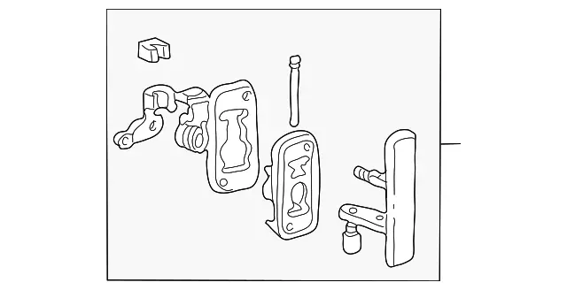 Genuine Ford Handle Outside 8C2Z-1526604-AB