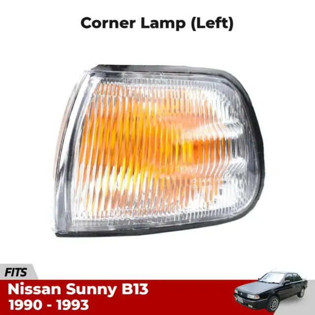Corner Light Turn Lamp Cover Lens Left Fits Nissan Sunny B13 Sedan 1990-93 P06
