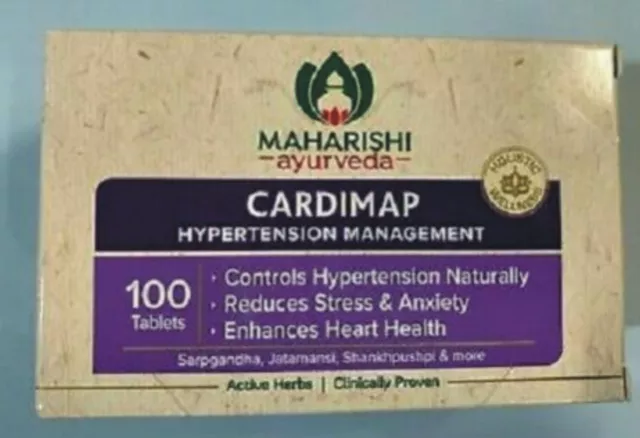 Maharishi Ayurveda Cardimap 100 Tablets Ayurvedic Herbal Product Free shipping