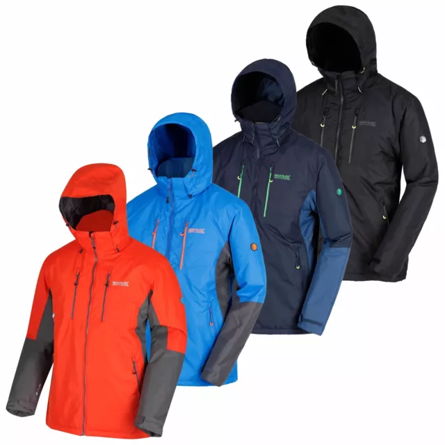 Regatta Mens Winter Hooded Padded Quilted Waterproof Jacket HUGE SALE RRP £200