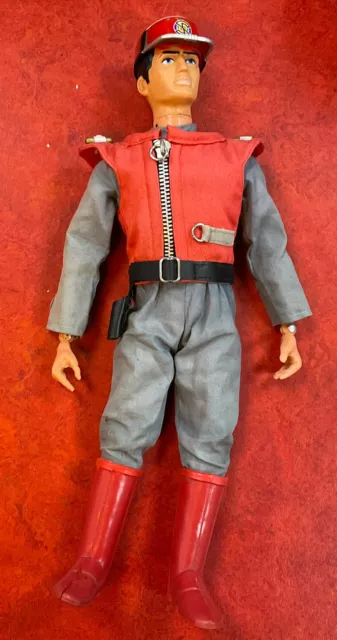 CAPTAIN SCARLET VINTAGE 12” Pedigree Doll Hong Kong 1960s New Jacket/hat