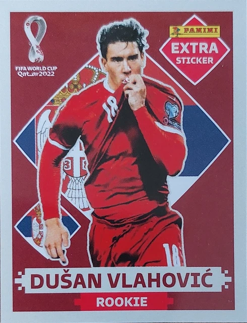 Panini Extra Qatar Stickers Base Dusan Vlahovic | Meses sin interés