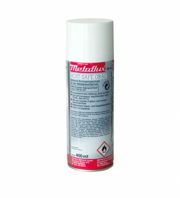 METAFLUX Rost-Safe-Spray grau 400ml 70-44 kapselt Rost sicher ein Rostschutz